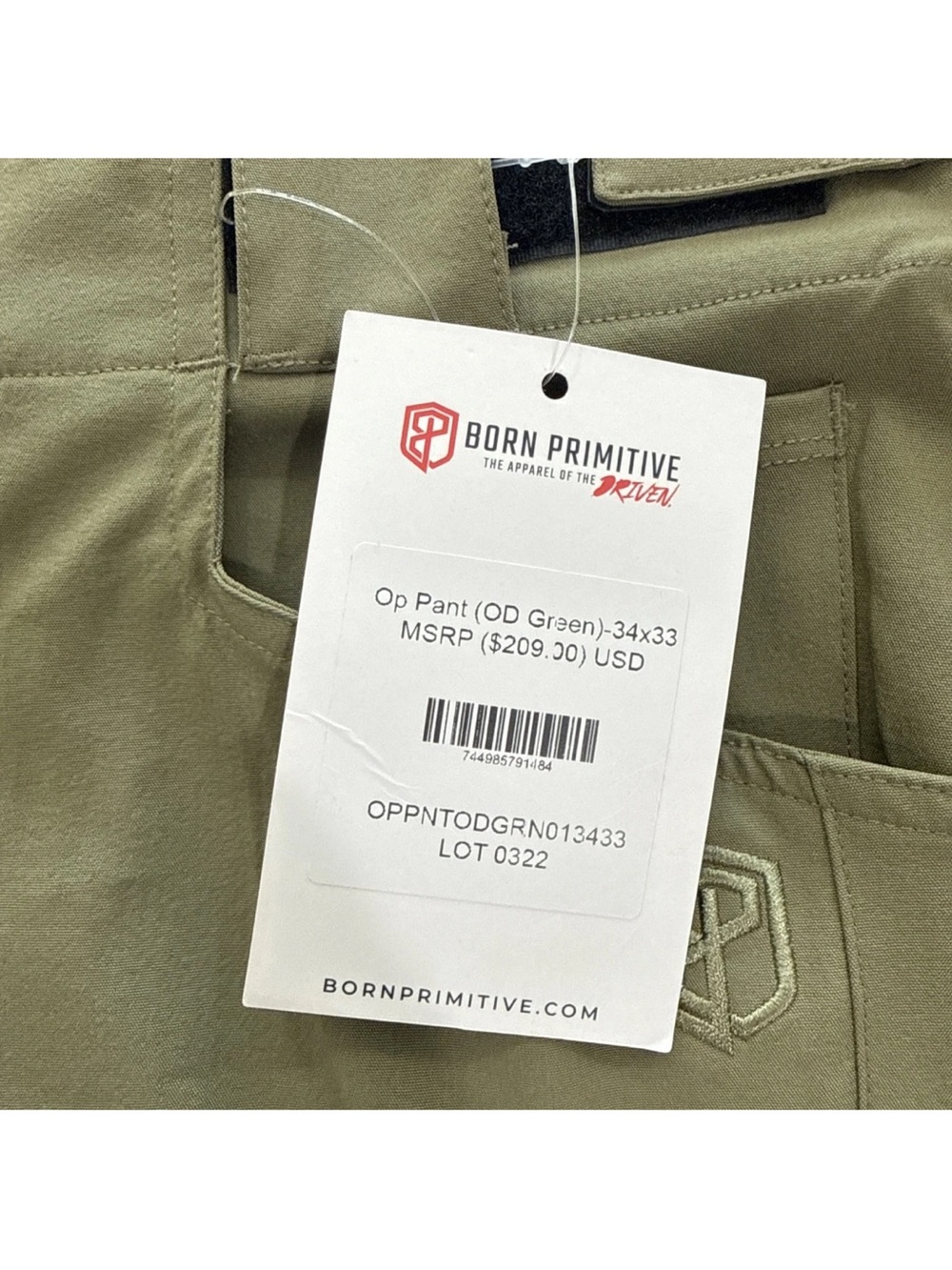NWT Born Primitive Op Assault Pant 34x33 OD Green - Picture 8 of 9